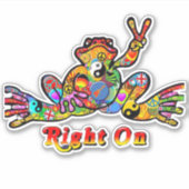 Sticker Grenouille de la paix (Devant)