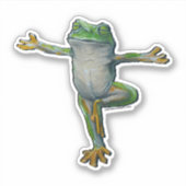 Sticker Grenouille de yoga (Devant)