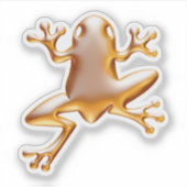 Sticker Grenouille dorée (Devant)