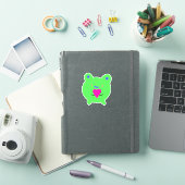 Sticker Grenouille douce au coeur (Couverture iPad)