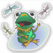 Sticker Grenouille folle (Devant)