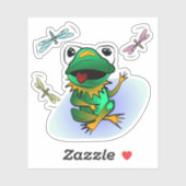 Sticker Grenouille folle (Feuille)