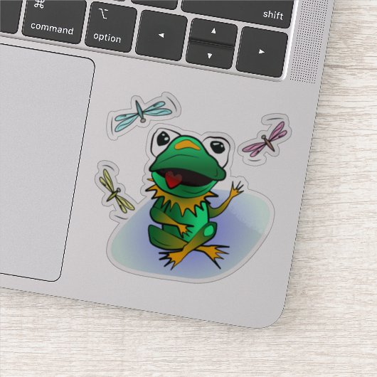 Sticker Grenouille folle (Détail)