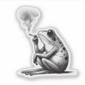 Sticker grenouille, grenouille tétée (Devant)