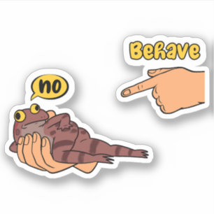 Sticker Grenouille malhonnête Mème de grenouille drôle Se