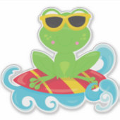 Sticker Grenouille mignonne, Grenouille verte, Petite gren (Devant)