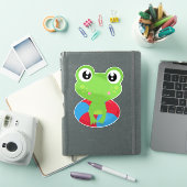 Sticker Grenouille mignonne, Petite grenouille, Grenouille (Couverture iPad)