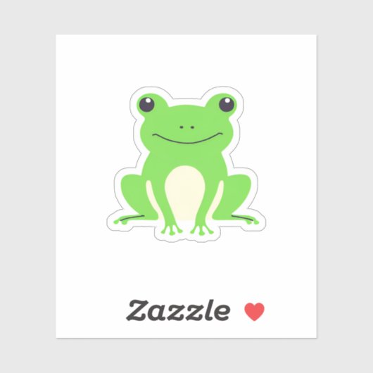 Sticker Grenouille verte (Feuille)