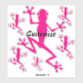 Sticker Grenouille verte de Thunder_Cove (Feuille)