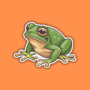 Sticker Grenouille verte étanche
