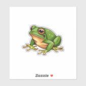 Sticker Grenouille verte étanche (Feuille)