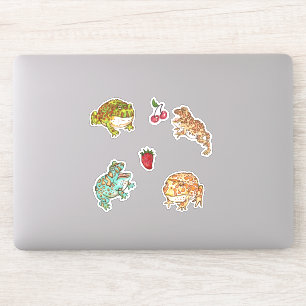 Sticker Grenouilles à cornes ornées