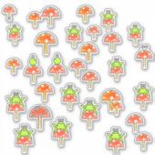 Sticker Grenouilles à dessin sur les tabourets et les cham (Devant)