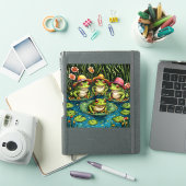 Sticker Grenouilles de dessin animé (Couverture iPad)