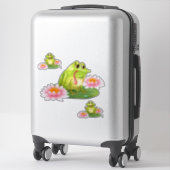 Sticker Grenouilles et lis (Sur valise)