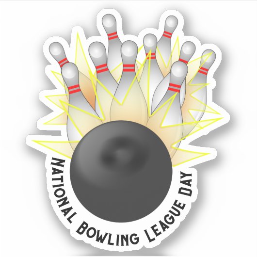 Sticker Grève de Bowling (Devant)