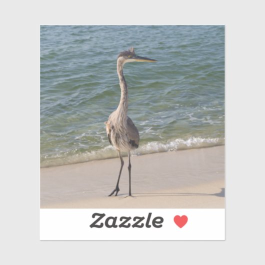 Sticker Grey Heron (Feuille)