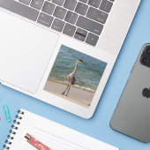 Sticker Grey Heron (Ordinateur portable avec iPhone)