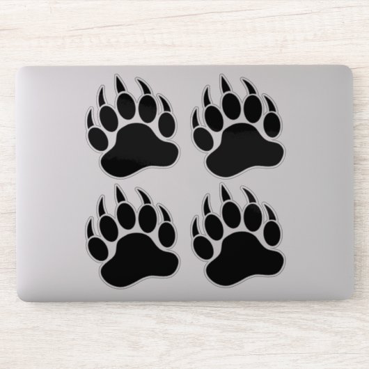 Sticker Griffe d'ours classique (Ordinateur)