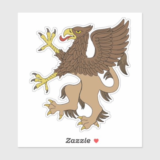Sticker Griffin Rampant (Feuille)