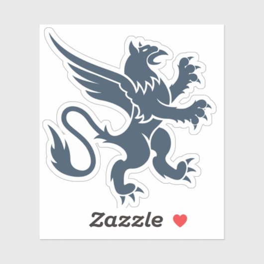 Sticker Griffon Héraldique  (Feuille)