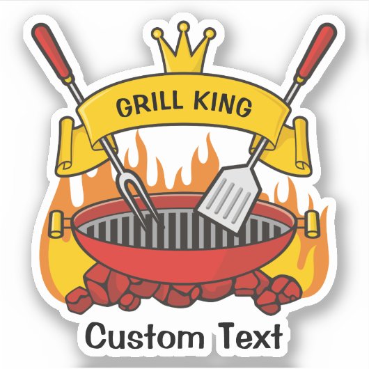 Sticker Grill King (Devant)