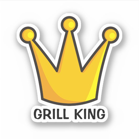 Sticker Grill King (Devant)