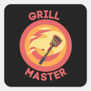 STICKER-GRILL MASTER VIERKANTE STICKER