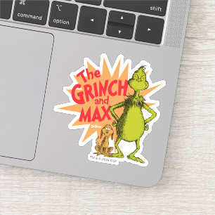 Sticker Grille Grinch & Max Starburst
