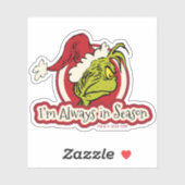 Sticker Grille | Je suis toujours en saison (Feuille)