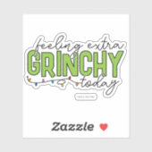 Sticker Grille | Sentiment de grinchy supplémentaire aujou (Feuille)