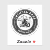 Sticker Grimsel Pass VTT suisse (Feuille)