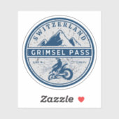 Sticker Grimsel Pass VTT suisse (Feuille)