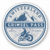 Sticker Grimsel Pass VTT suisse (Devant)