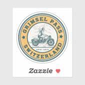 Sticker Grimsel Pass VTT suisse (Feuille)
