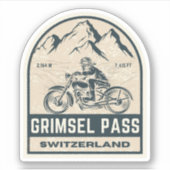 Sticker Grimsel Pass VTT suisse (Devant)