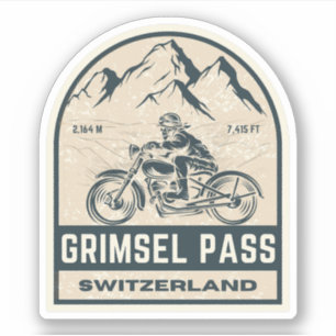 Sticker Grimsel Pass VTT suisse