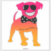 STICKER GRIN ET PORTE-LE (Feuille)