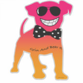 STICKER GRIN ET PORTEZ-LE (Devant)