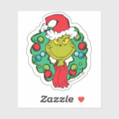 Sticker Grinch | Couronne de Noël (Feuille)