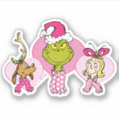 Sticker Grinch Crew in Pink Valentine's Portrait (Devant)