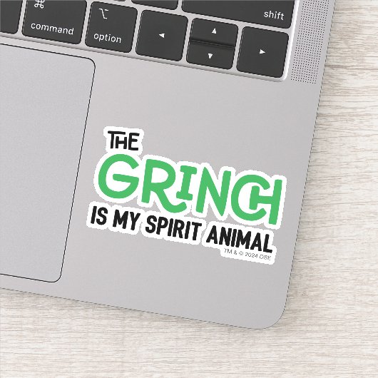 Sticker Grinch est ma citation de Spirit Animal (Détail)