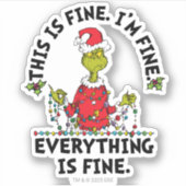 Sticker Grinch | Everything is Fine (Devant)