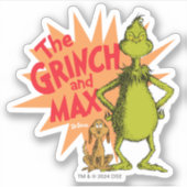 Sticker Grinch | Grinch & Max Starburst (Devant)