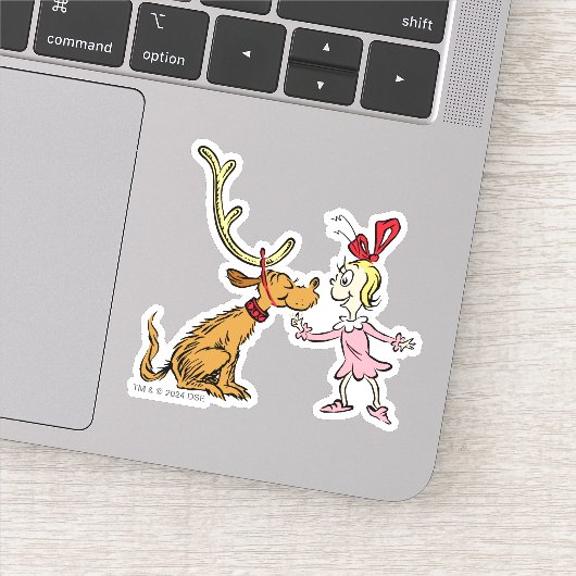 Sticker Grinch | Max & Cindy Lou Who (Détail)