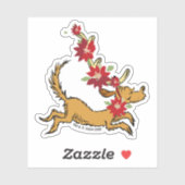 Sticker Grinch | Max Pointsettia de Noël (Feuille)