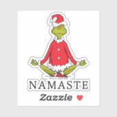 Sticker Grinch | Namaste Père Noël (Feuille)