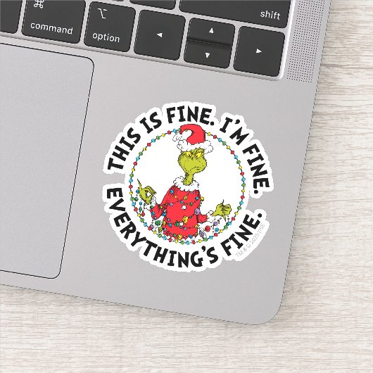 Sticker Grinch | Tout va bien (Détail)