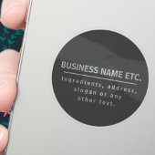 Sticker Gris foncé multifonction transparent