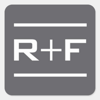 Sticker gris R+F